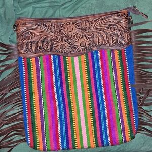 American Darling Multicolor Striped Shoulder Bag